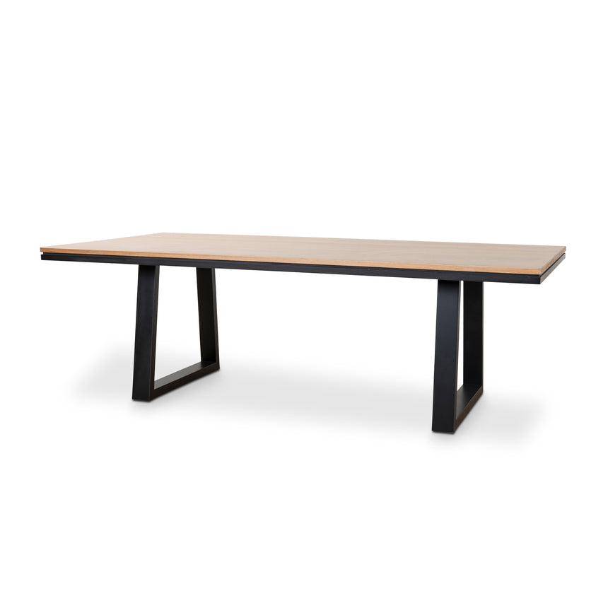 CDT10307-ID 2.3m Charcoal Outdoor Dining Table - Natural