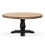 Ex Display - CDT6561 1.6m Round Dining Table - Natural in Black Base