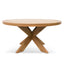 Ex Display - CDT6983-CH 1.5m Round Wooden Dining Table - Distress Natural