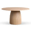 Ex Display - CDT8233-DW 1.4m Round Dining Table - Natural