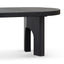 Ex Display - CDT8404-NI 2.8m oval dining table - Black