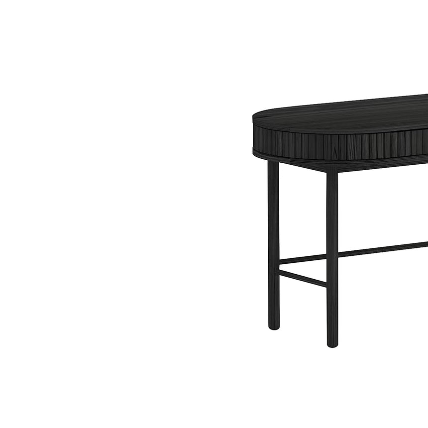 CDT8624-KD 1.2m Console Table - Full Black