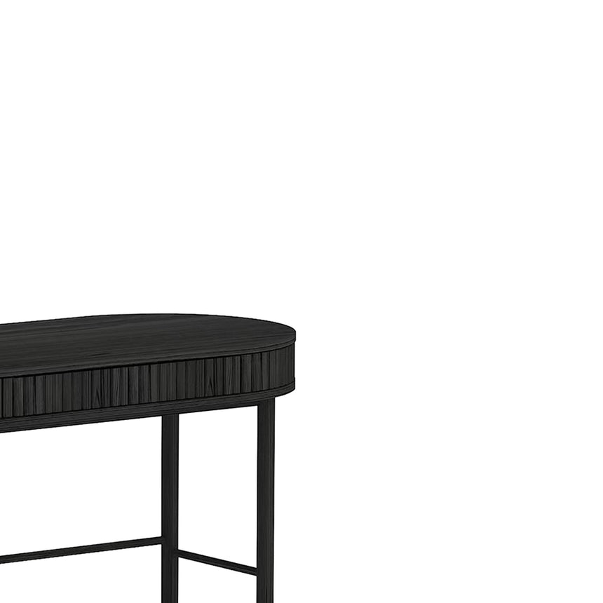 CDT8624-KD 1.2m Console Table - Full Black