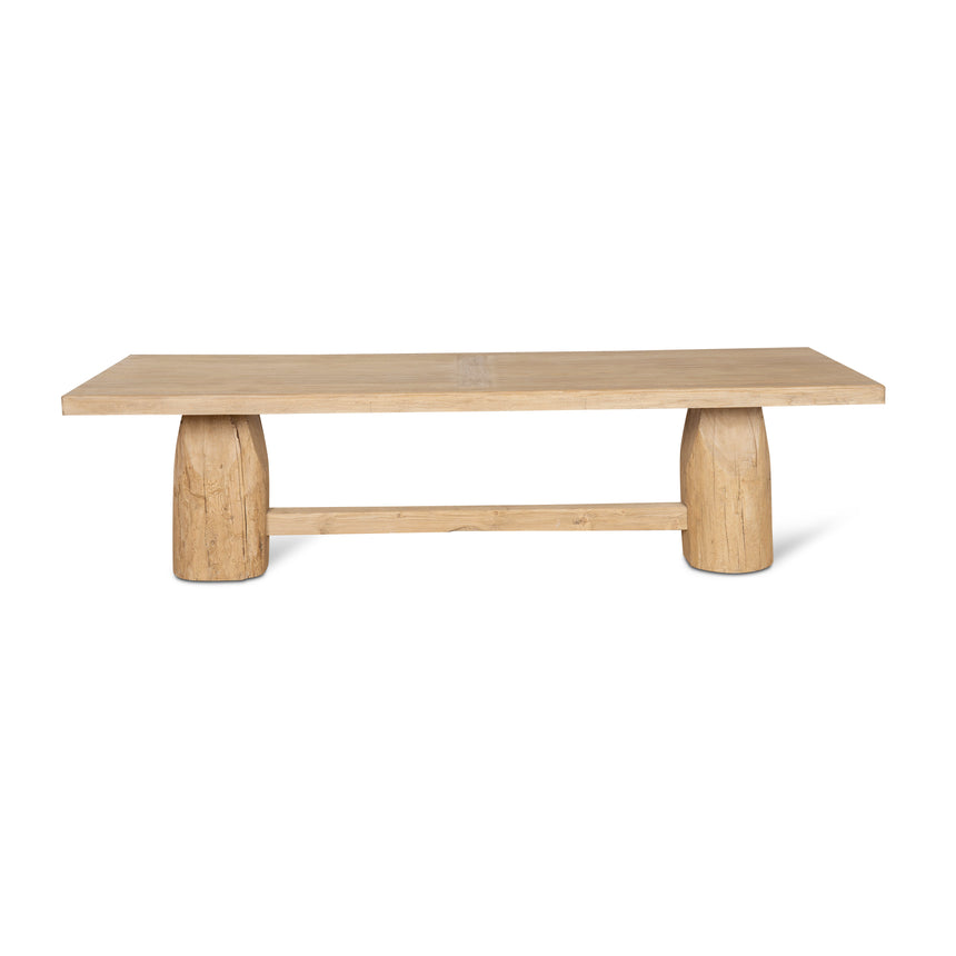 CDT8655-NA 2.2m Elm Dining Table - Natural