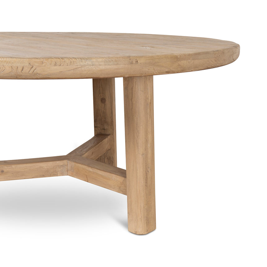 CDT8658-NA 1.52m Elm Round Dining Table - Natural