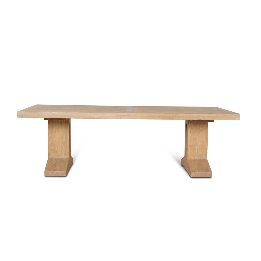 CDT8659-NA 2.44m Elm Dining Table - Natural