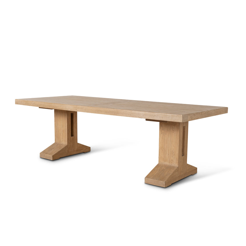 CDT10307-ID 2.3m Charcoal Outdoor Dining Table - Natural