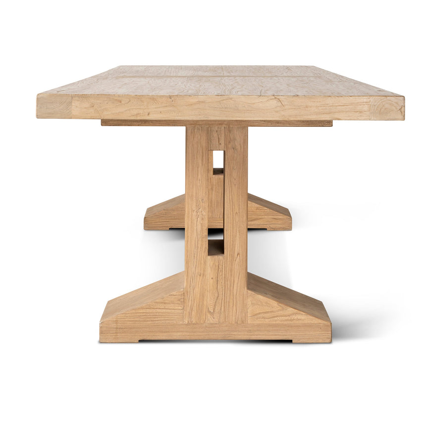 CDT8660-NA 3m Elm Dining Table - Natural