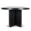 CDT8699-VA 3m Pill Shape Dining Table - Textured Espresso Black