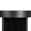 CDT8702-VA 1.3m Pill Shape Console Table - Textured Espresso Black