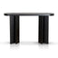 CDT8702-VA 1.3m Pill Shape Console Table - Textured Espresso Black