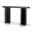 CDT8702-VA 1.3m Pill Shape Console Table - Textured Espresso Black