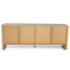 CDT8736-KK 2.1m Travertine Top Sideboard Unit - Creme Ash