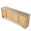 CDT8736-KK 2.1m Travertine Top Sideboard Unit - Creme Ash