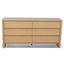 CDT8741-KK 160m Travertine Chest of Drawers - Creme Ash