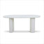 CDT8932-DW 1.8m Oval Dining Table - White