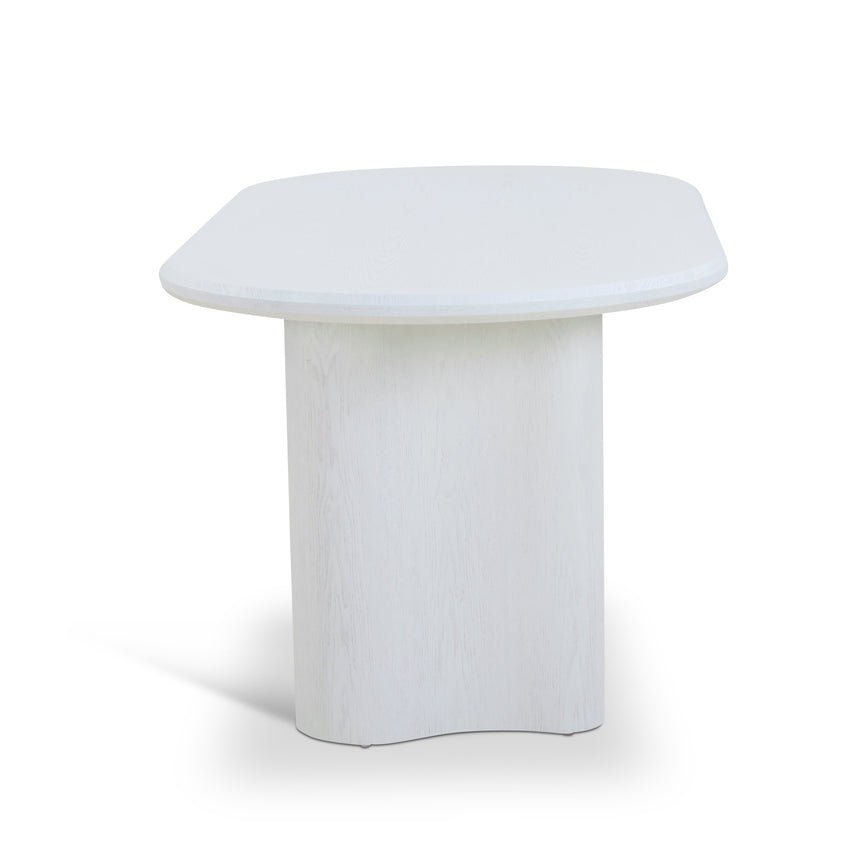 CDT8932-DW 1.8m Oval Dining Table - White