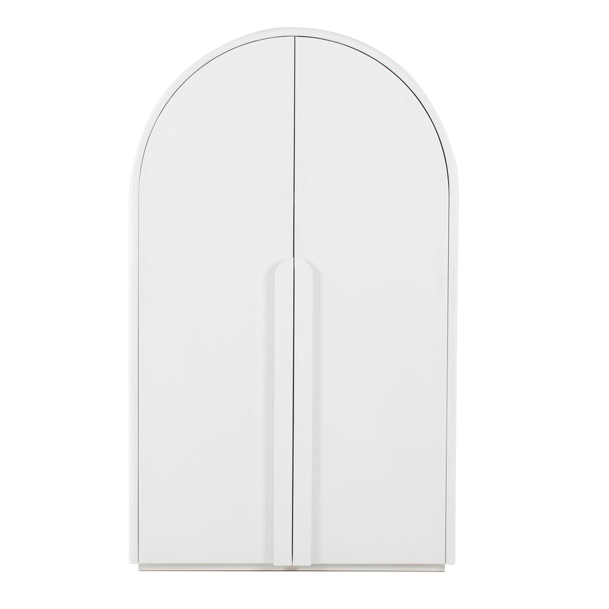 CDT8954-NI Ash Curve Cabinet - White