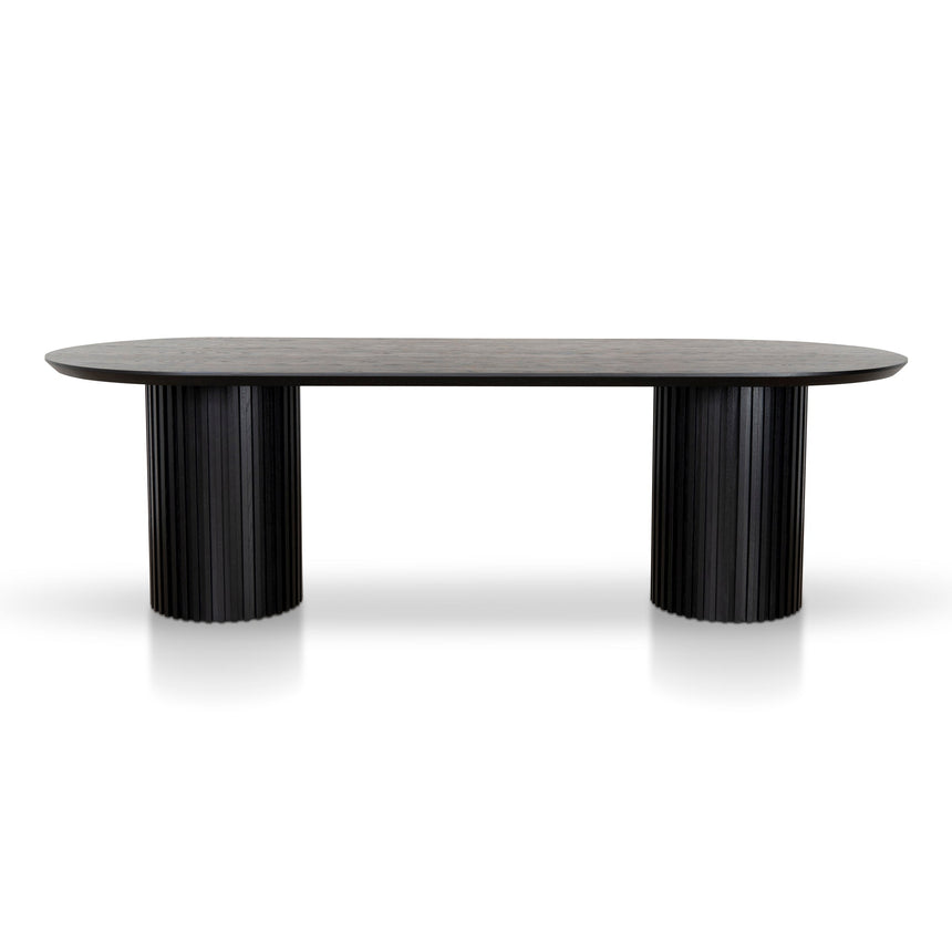 CDT8973-CN 2.5m Wooden Dining Table - Black