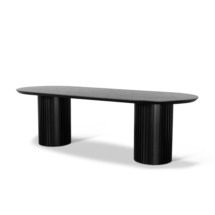 CDT8973-CN 2.5m Wooden Dining Table - Black