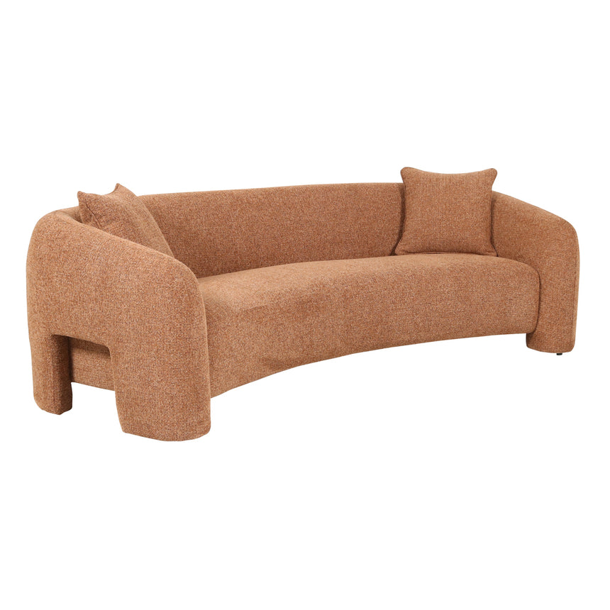 CLC10002-OLS 3 Seater Sofa - Coral Orange