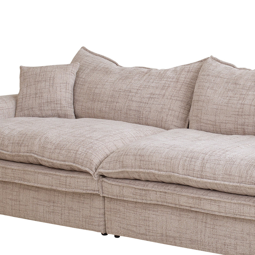 CLC10024-IG 3 Seater Fabric Sofa - Cream