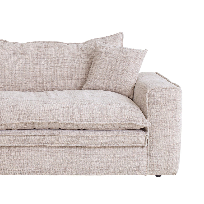 CLC10024-IG 3 Seater Fabric Sofa - Cream