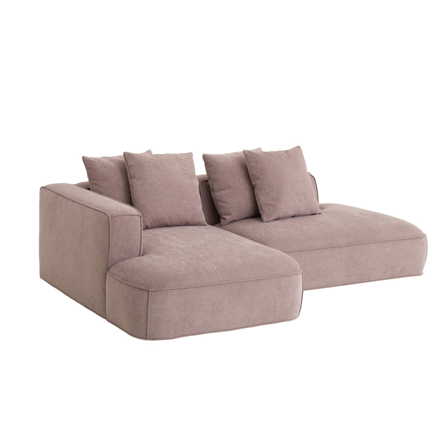 CLC10027-IG 2 Seater Left Chaise Fabric Sofa - Latte