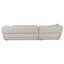 CLC10082-KJ Left Chaise Sofa - Coral Natural Linen