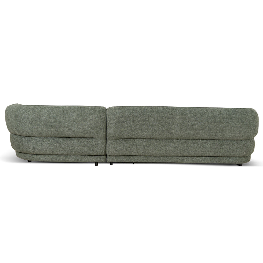 CLC10083-KJ Right Chaise Sofa - Coral Dark Green