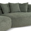 CLC10083-KJ Right Chaise Sofa - Coral Dark Green