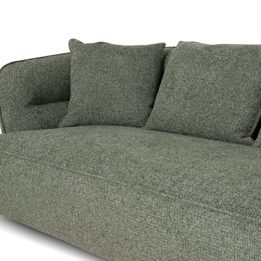 CLC10083-KJ Right Chaise Sofa - Coral Dark Green