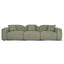 CLC10088-HS 4 Seater Sofa -  Coral Light Green