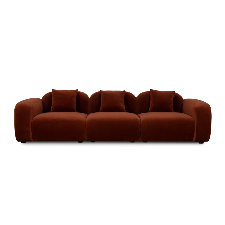 CLC10092-HS 4 Seater Sofa - Rustic Orange