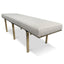 CLC10098-KS 1.5m Brushed Gold Ottoman - Clay Grey