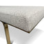 CLC10098-KS 1.5m Brushed Gold Ottoman - Clay Grey