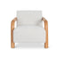 CLC10144-MY Off White Boucle Armchair - Natural Oak