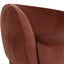 CLC10158-CA Fabric Swivel Armchair - Rustic Orange