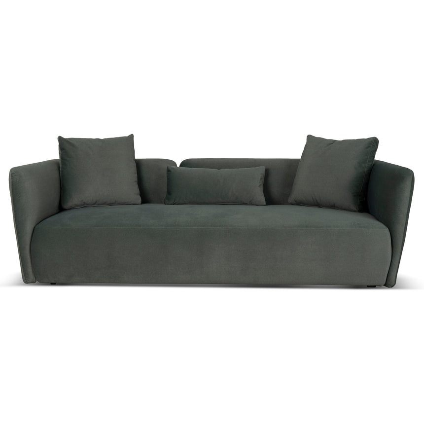 CLC10198-YY 3 Seater Fabric Sofa - Burnt Green