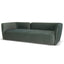 CLC10198-YY 3 Seater Fabric Sofa - Burnt Green