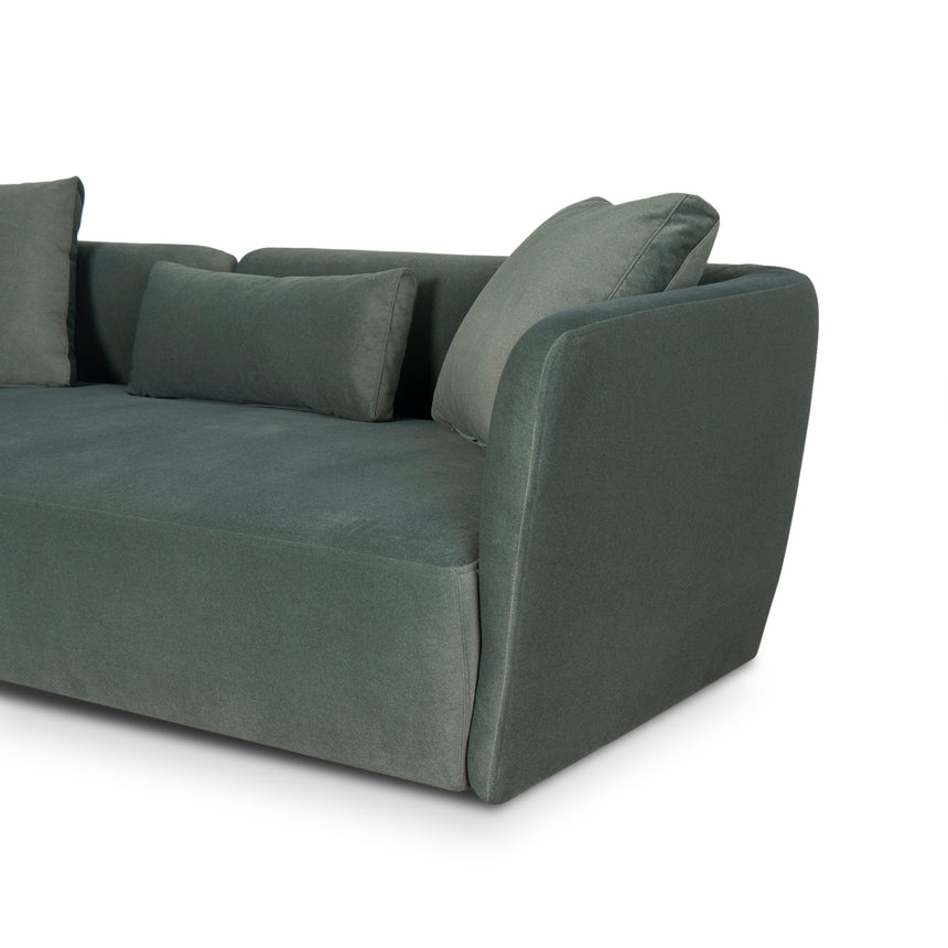 CLC10198-YY 3 Seater Fabric Sofa - Burnt Green