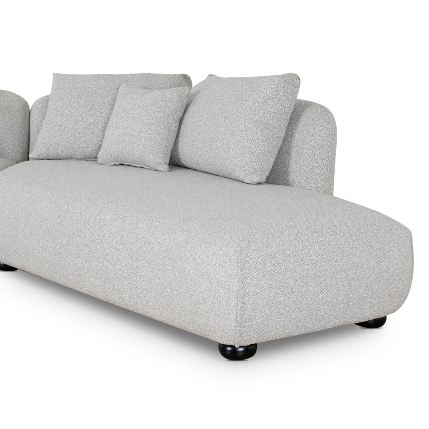 CLC10203-CA 3 Seater Right Chaise Sofa - Clay Grey