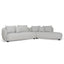 CLC10203-CA 3 Seater Right Chaise Sofa - Clay Grey