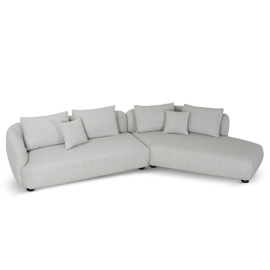 CLC10203-CA 3 Seater Right Chaise Sofa - Clay Grey