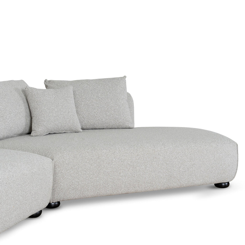 CLC10203-CA 3 Seater Right Chaise Sofa - Clay Grey