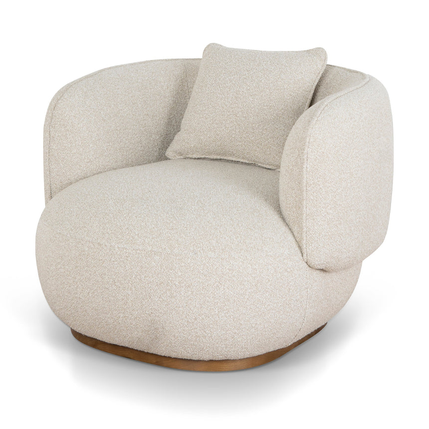 CLC10121-NI Walnut Armchair - Natural Linen