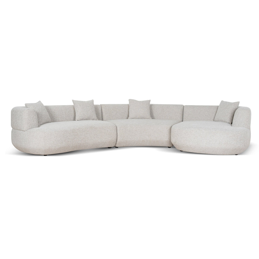 CLC10272-FS Modular Right Chaise Sofa - Coral Natural Linen