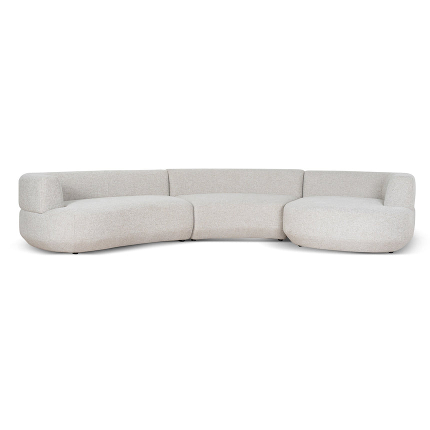 CLC10272-FS Modular Right Chaise Sofa - Coral Natural Linen