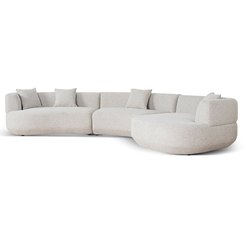 CLC10272-FS Modular Right Chaise Sofa - Coral Natural Linen