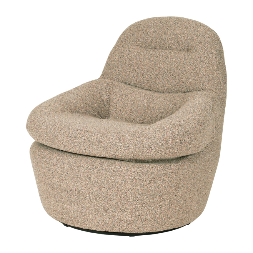 CLC8848-IG Fabric Armchair - Dark Grey Fleck - Black Oak